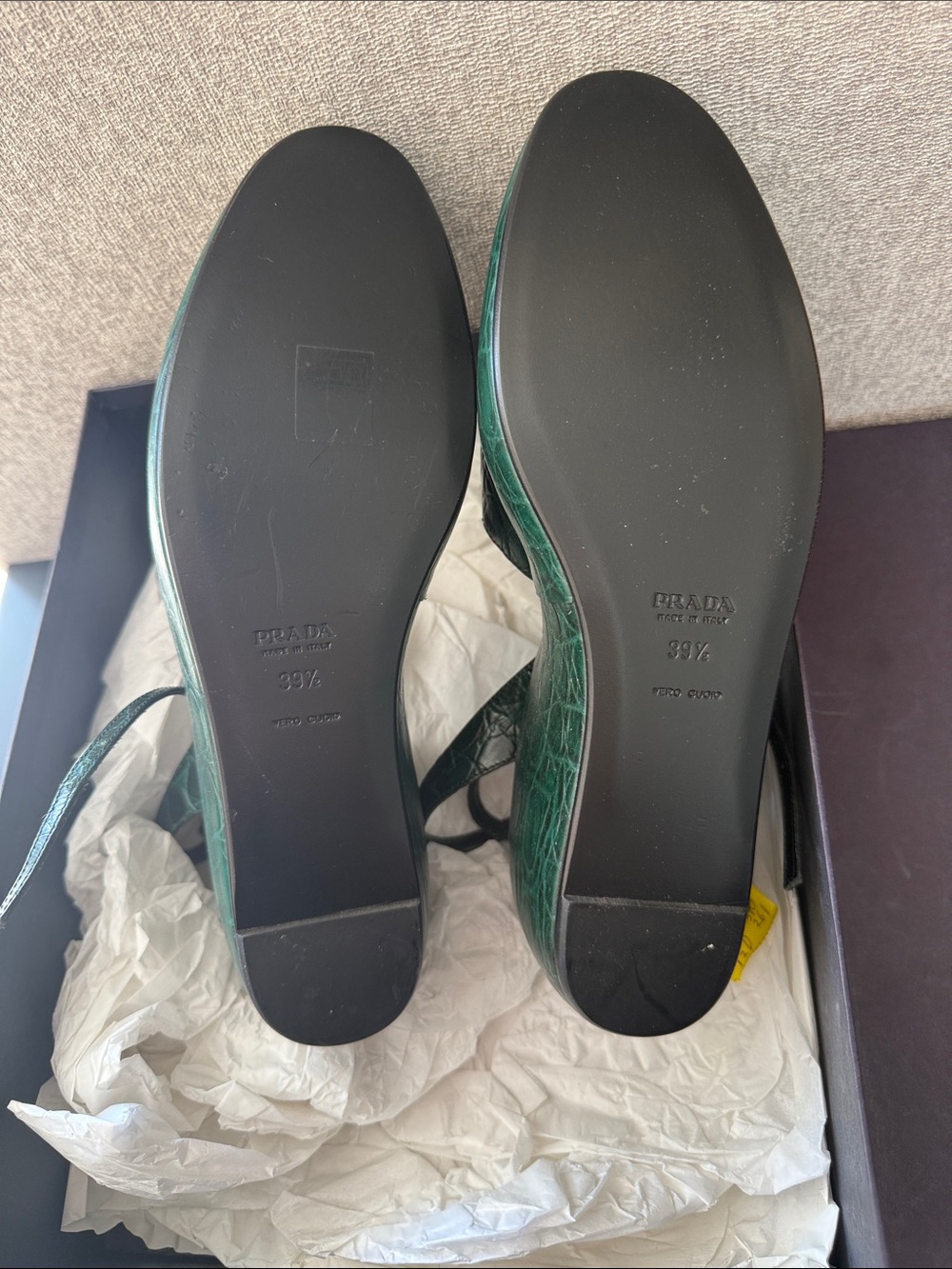 Prada Dark Green wedges - Picture 4 of 6